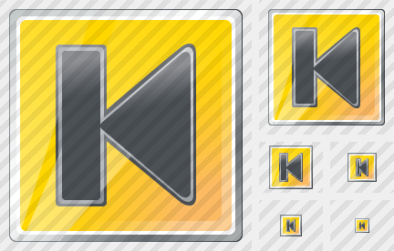 Icone Dispositivo Precedente Giallo Nero