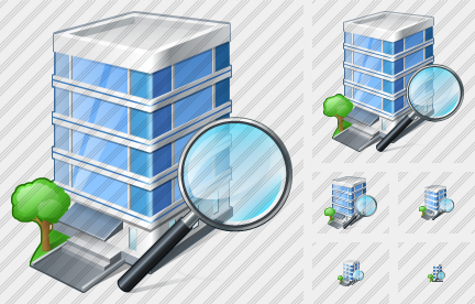 Office Building Search2 Icon