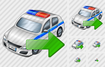 Icone Automobile della Polizia Esporta