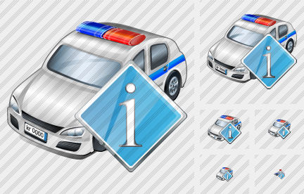Icone Automobile della Polizia Info