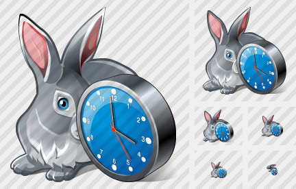 Icone Coniglio Orologio