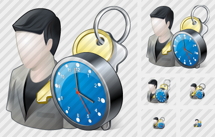 Icone Utente Amministratore Orologio