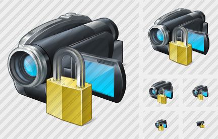 Icone Videocamera Bloccato