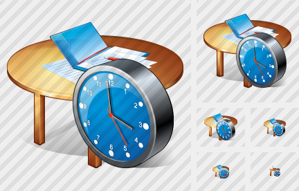 Icone Scrivania Orologio