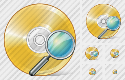 Compact Disk Search Icon