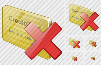 Icone Credit Card Delete