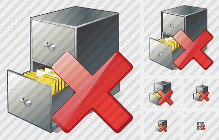 Icone Document Box Delete