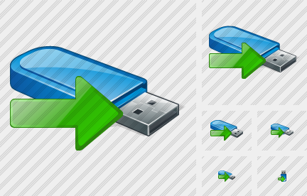 Flash Drive Export Icon