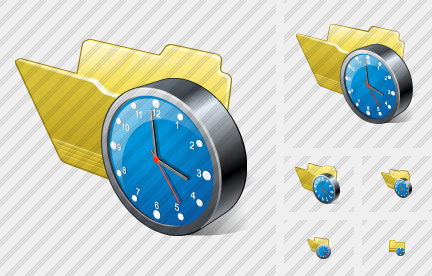 Icone Folder Clock