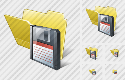 Icone Folder Save