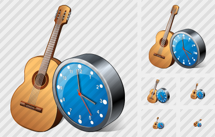 Icone Guitar Clock