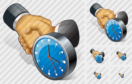 Icone Handshake Clock