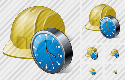 Helmet Clock Icon