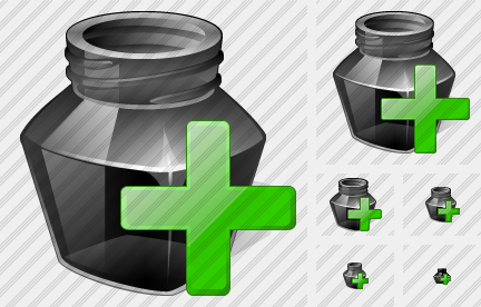 Ink Pot Add Icon