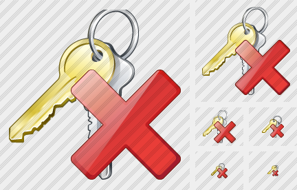 Icone Keys Delete