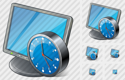 Monitor Clock Icon