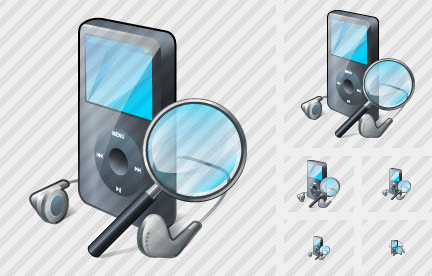 MP3 Player Search 2 Icon