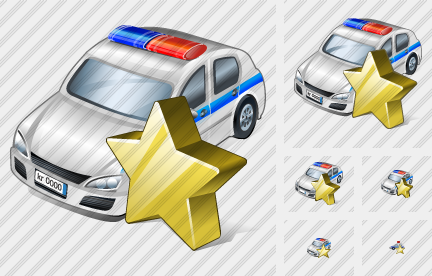 Police Car Favorite Icon