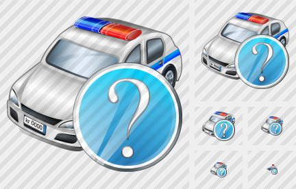 Police Car Question Icon