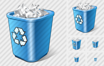 Icone Recycle Bin Full
