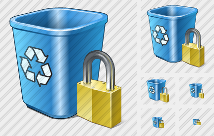 Recycle Bin Locked Icon