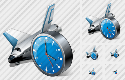 Icone Shuttle Clock