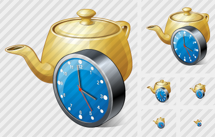 Teapot Clock Icon
