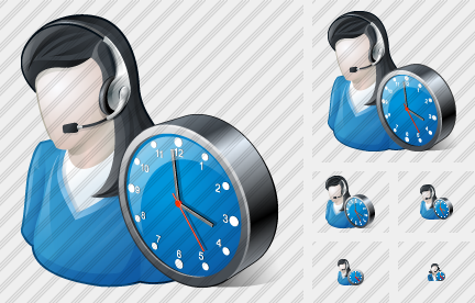 Icone User Support Clock