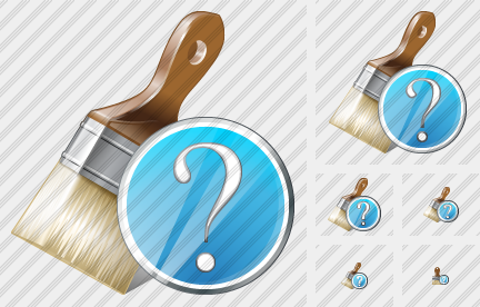 Wide Brush Question Icon