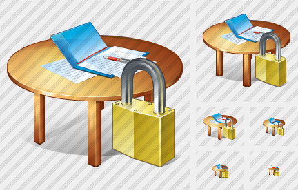 Icone Work Table Locked