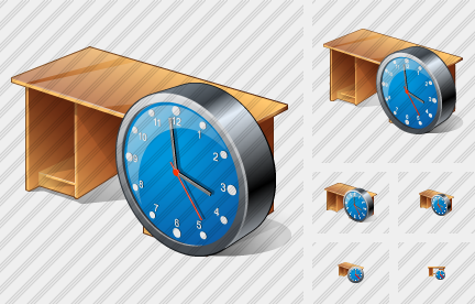 Icone Computer Desktop Clock