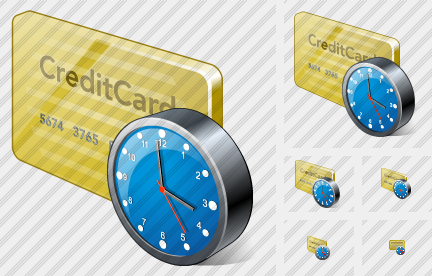 ������ Credit Card Clock