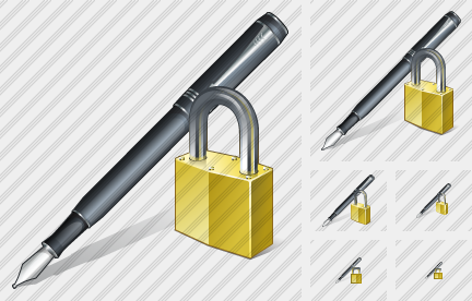 ������ Feather Pen Locked