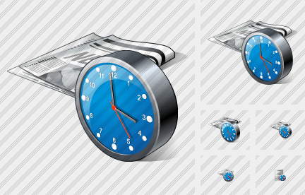 ������ Newspaper Clock