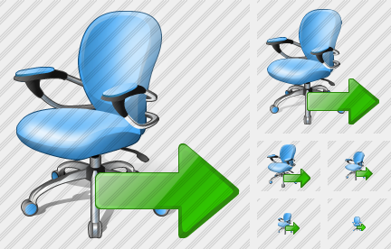 Office Chair Export Icon