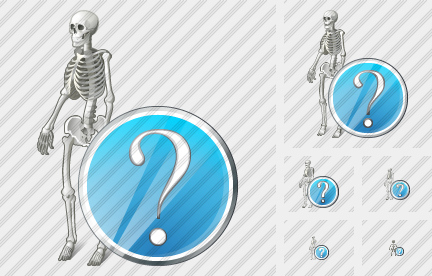 Skeleton Question Icon