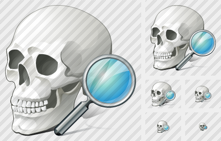 Skull Search Icon
