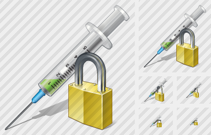 Syringe Locked Icon