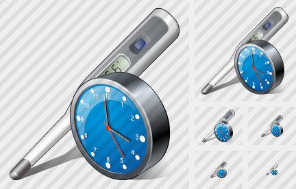 Icone Thermometer Clock