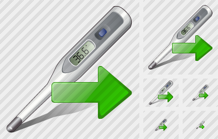 Icone Thermometer Export