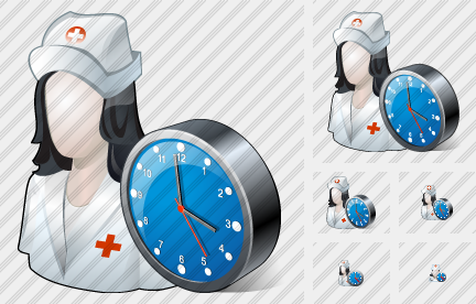 Icone User Nurse Clock