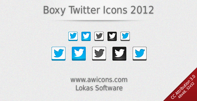 Boxy Twitter Icons 2012