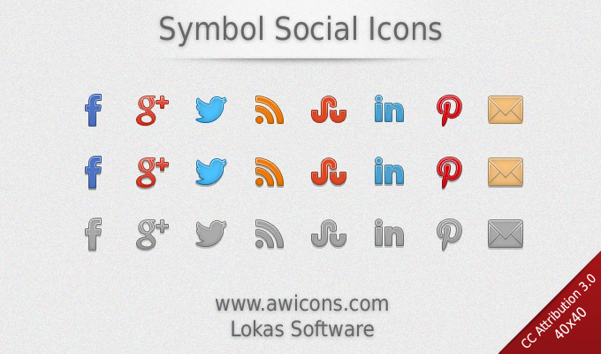 Symbol Social Icons