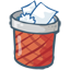 Trash Empty Icon 64px png