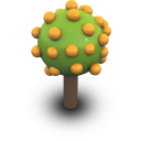 Orange Tree Icon icon