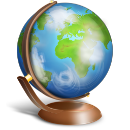 Globe Icon 256px png