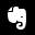 Evernote White Icon 32px png