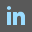 LinkedIn Grey Icon 32px png