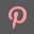 Pinterest Grey Icon 32px png