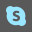 Skype Grey Icon 32px png